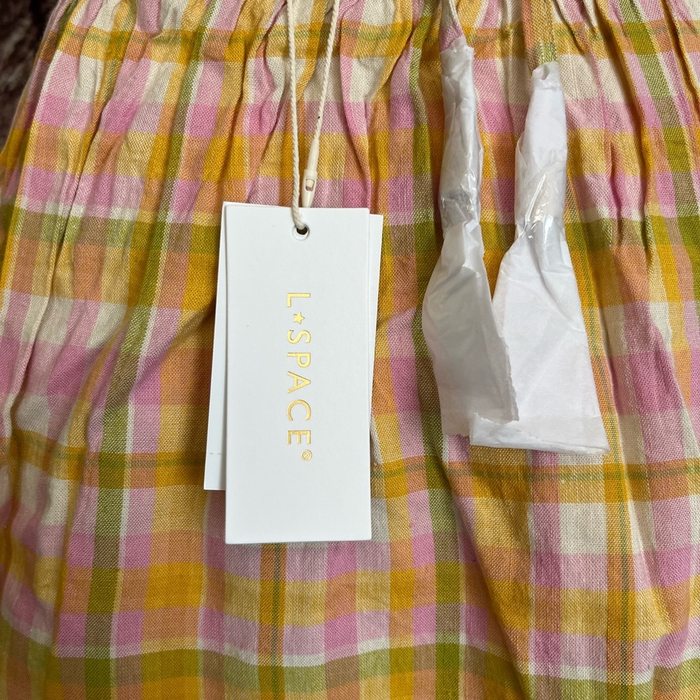 L*Space | NWT Belle Cover-Up Plaid Dress - Picture 9 of 10